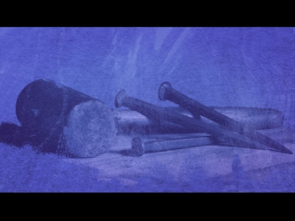 Witness His Resurrection: Hammer And Nails Motion Background