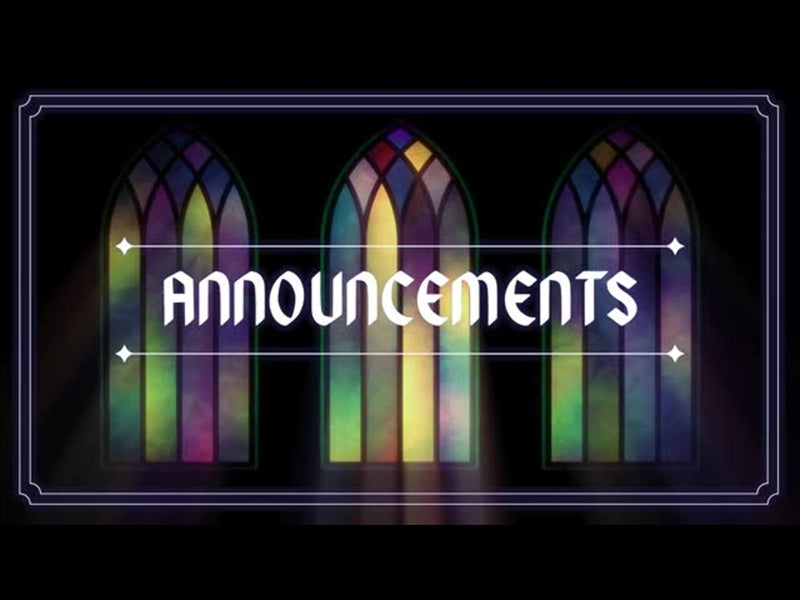 Sacred Glass 2: Announcements