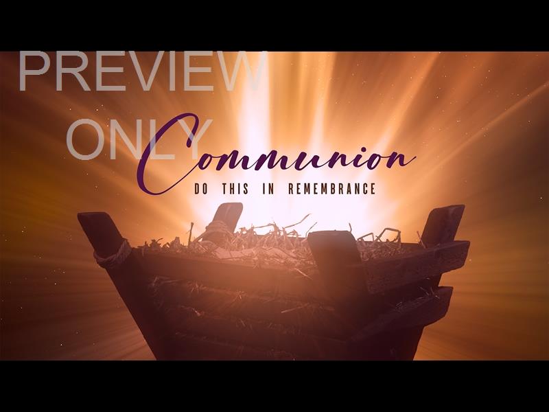 Christmas Manger Communion Still