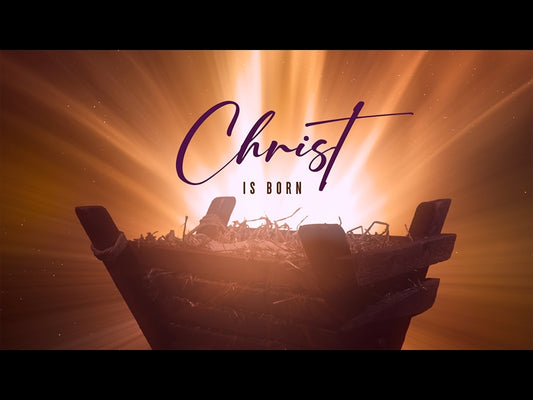 Christmas Manger Christ Is Born