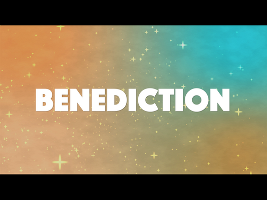 Stars On Blue And Orange: Benediction Motion Background