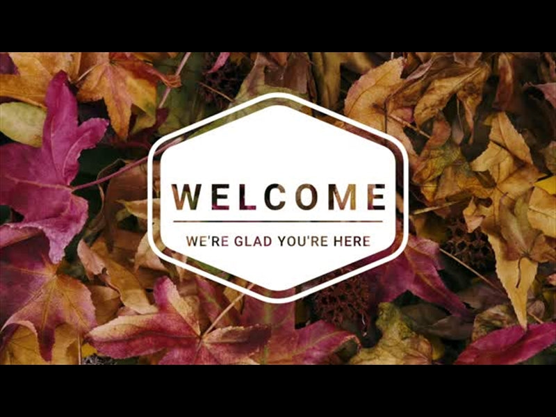Autumn Leaves Welcome