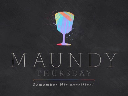 Paint Stroke Maundy Thursday
