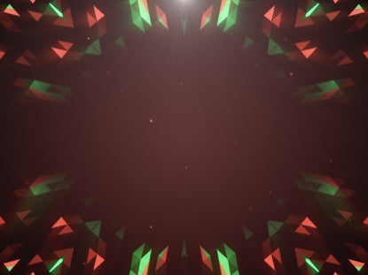 Crystal Patterns Christmas Colors