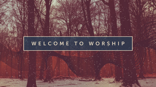 Christmas Ribbon Welcome Still