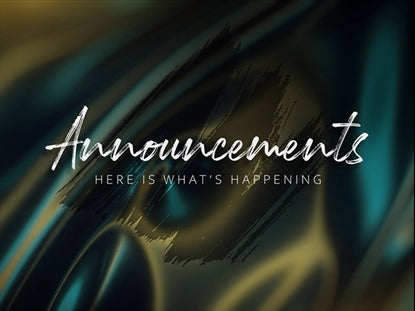 Online Church Announcements Loop Vol 2
