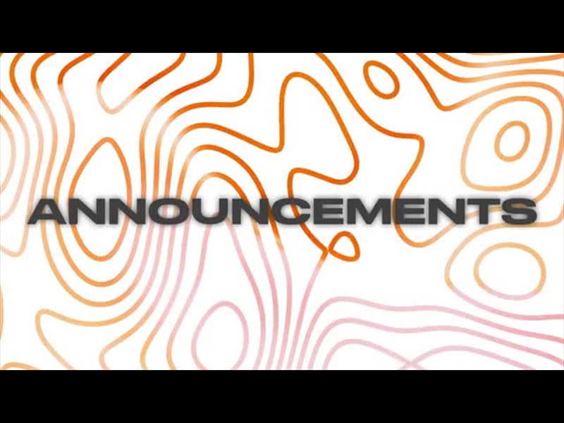 Topographical Shapes: Volume Two Announcements Motion