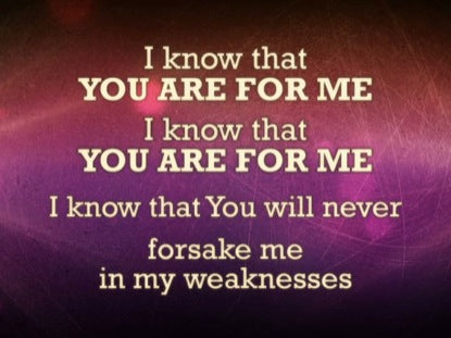 You Are For Me