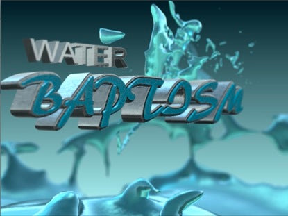Water Baptism 3d Loop