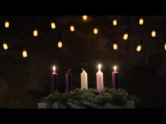 Rustic Christmas Advent Candles Week 3