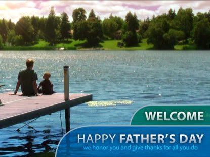 Father's Day Dock Welcome