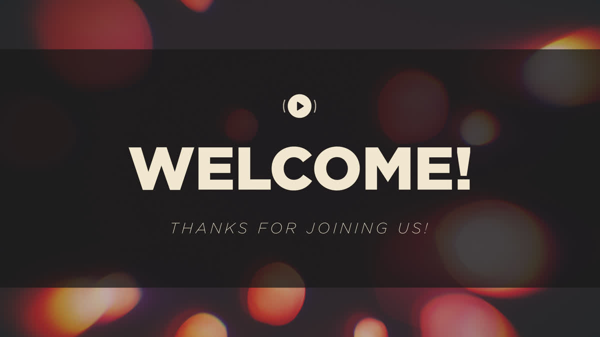 Blissful Bokeh Welcome Stream