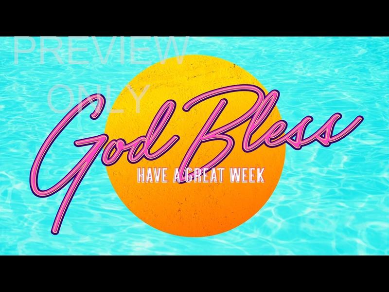 Pool Side Still God Bless