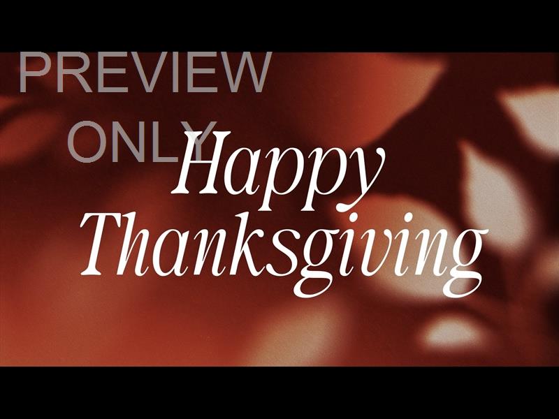 Autumn Again Thanksgiving Still