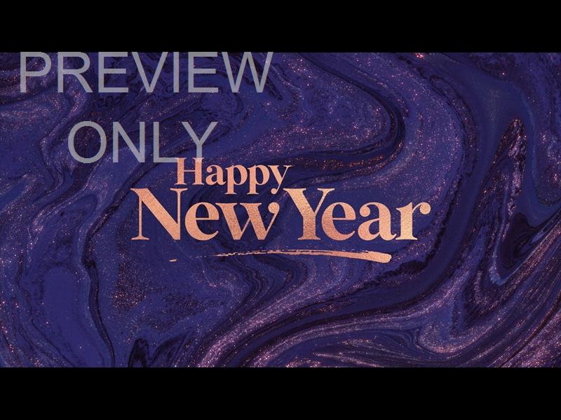 Acrylic Happy New Year