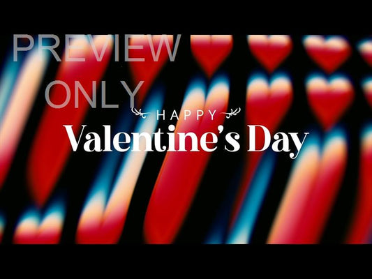 Distortion Hearts Happy Valentines Day Still