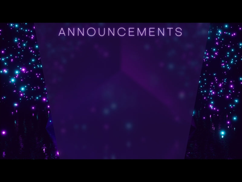 Fluorescent Announcements