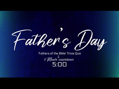 Fathers Of The Bible Quiz Countdown