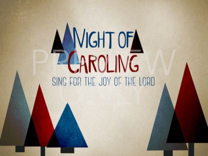 Modern Christmas Caroling Still
