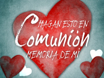 Valentines Hearts Communion Motion - Spanish