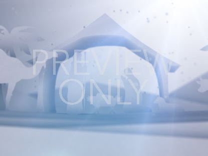 White Christmas Manger