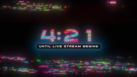 Led Glitch Live Stream Countdown
