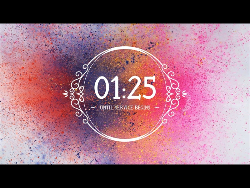 Color Explosion Welcome Countdown