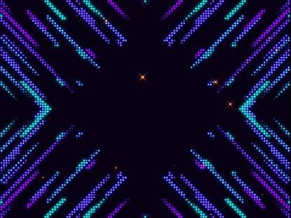 Led Wall Teal Purple Sparkles