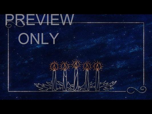 Star Of Wonder 5 Candles Blue