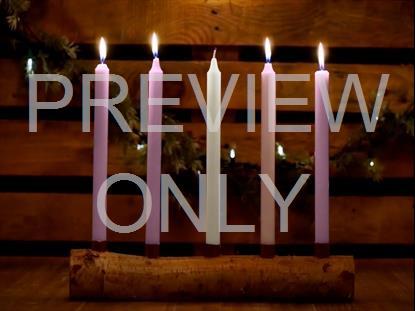 Country Advent Peace Candles Still