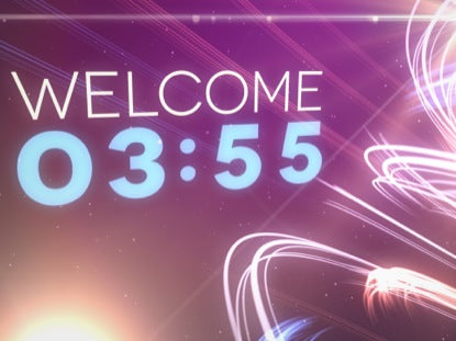 Light Streaks And Stars Countdown