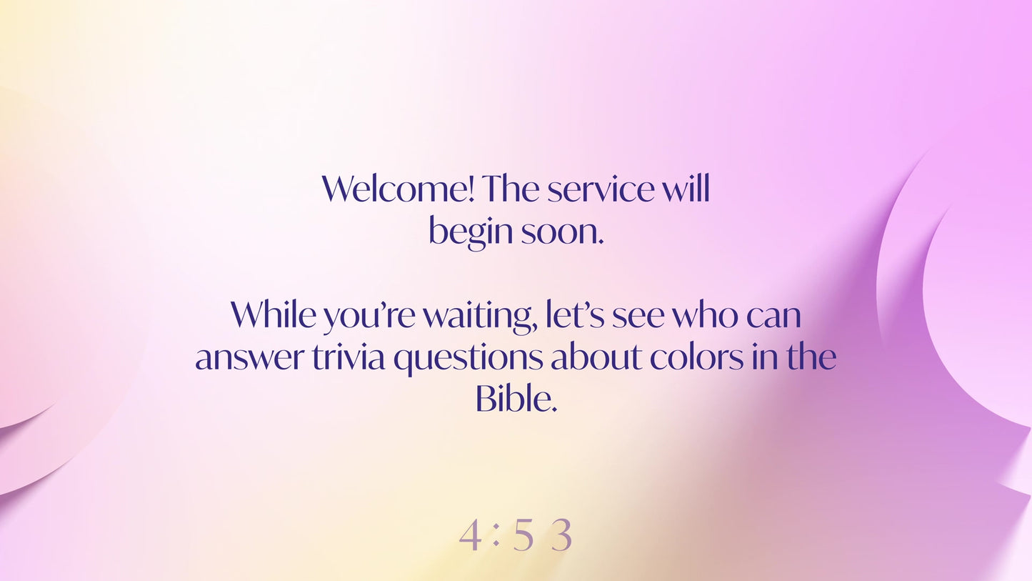 Long Shadow Gradient Trivia Countdown