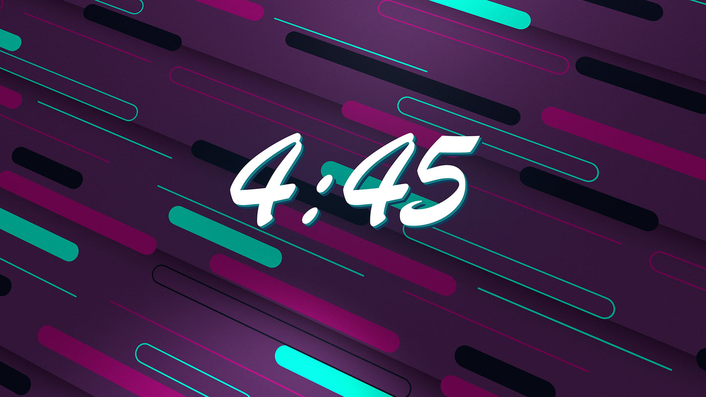 Retrowave Minimal Countdown
