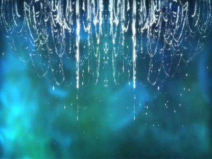 Blue Chandelier