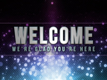Cosmic Particles Welcome Animated