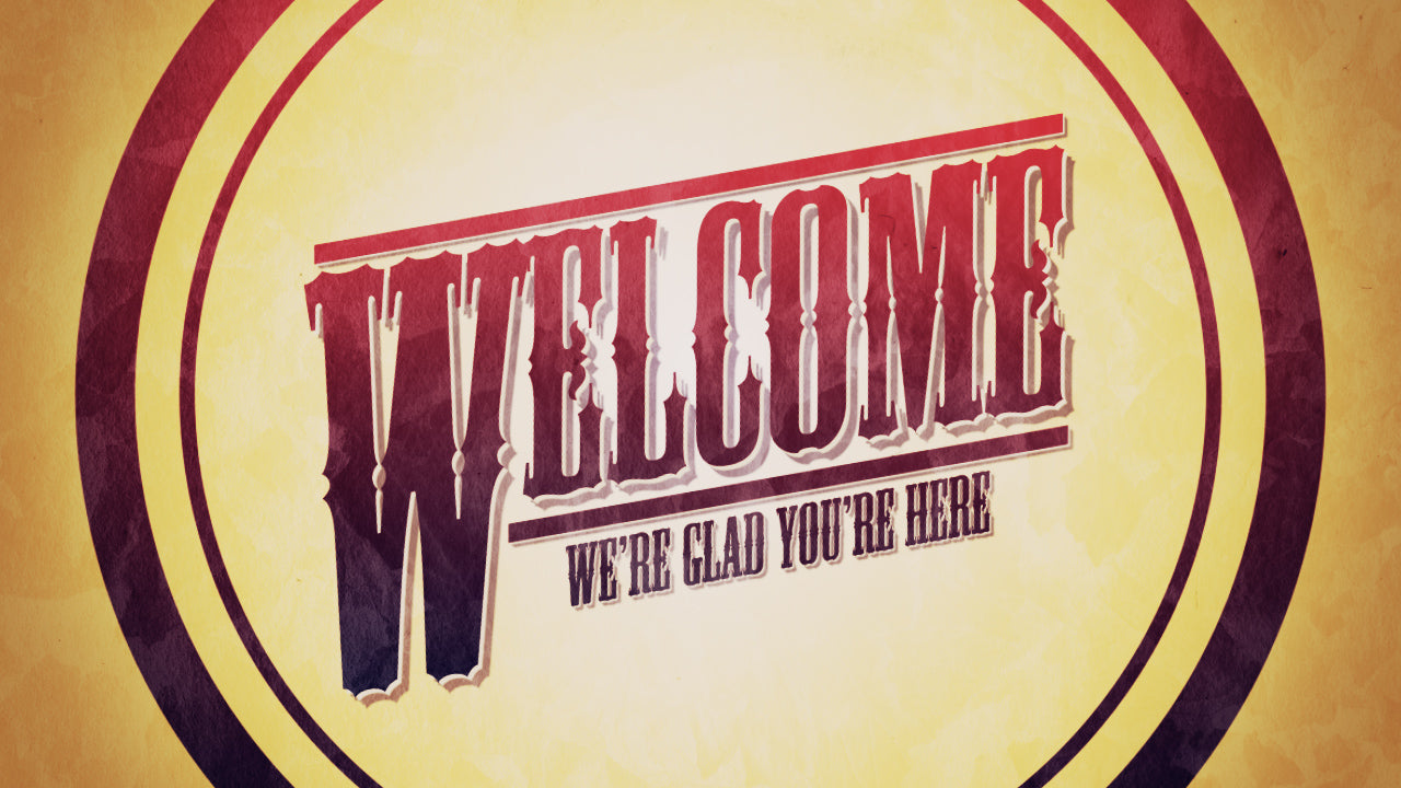 Vintage Circles Welcome Still