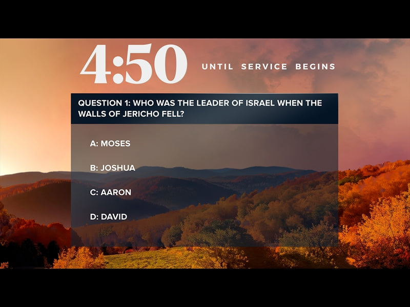 Wilderness Fall Trivia Countdown