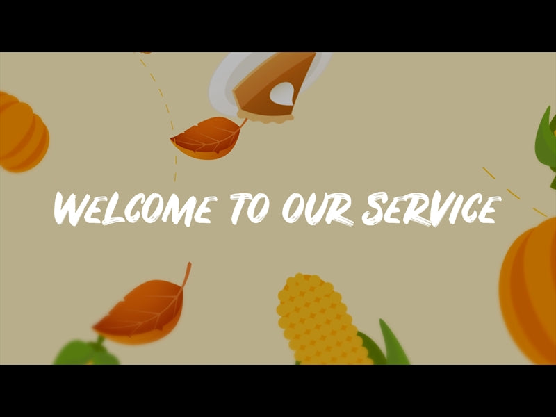 Welcome: Thanksgiving Leaves Motion Background