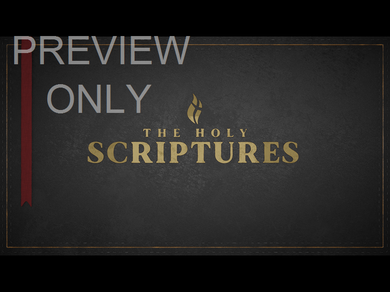 Title: The Holy Scriptures - Black Still