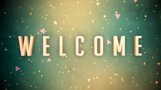 Retro Green Welcome