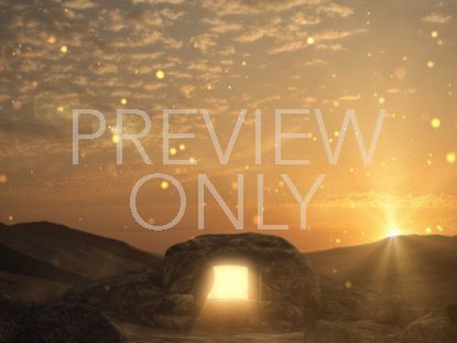 Easter Sunrise Tomb Particles