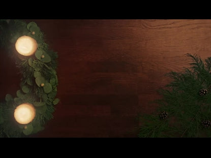 Christmas Candles Two Candles Side