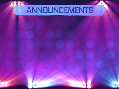 Stage Lights Announcements