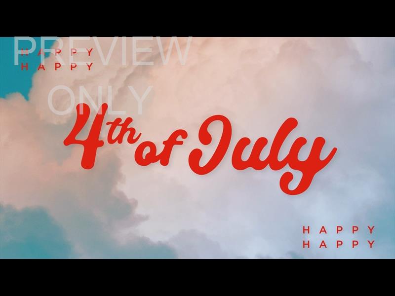 Blue Skies Fourth Of July Still