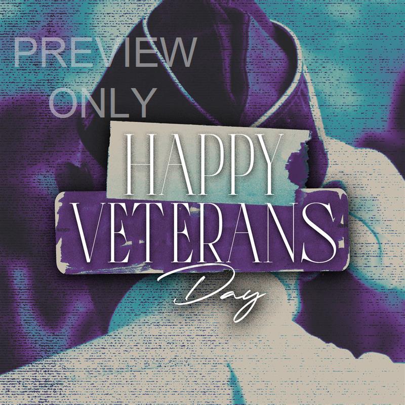 Honoring Our Veterans: We Are Grateful For You - Social Graphic Title