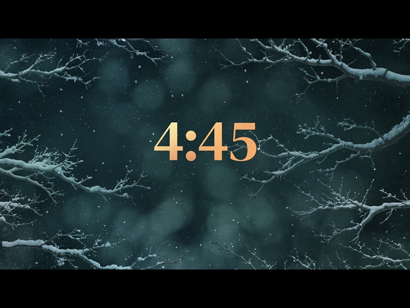 Christmas Wintertide Minimal Countdown