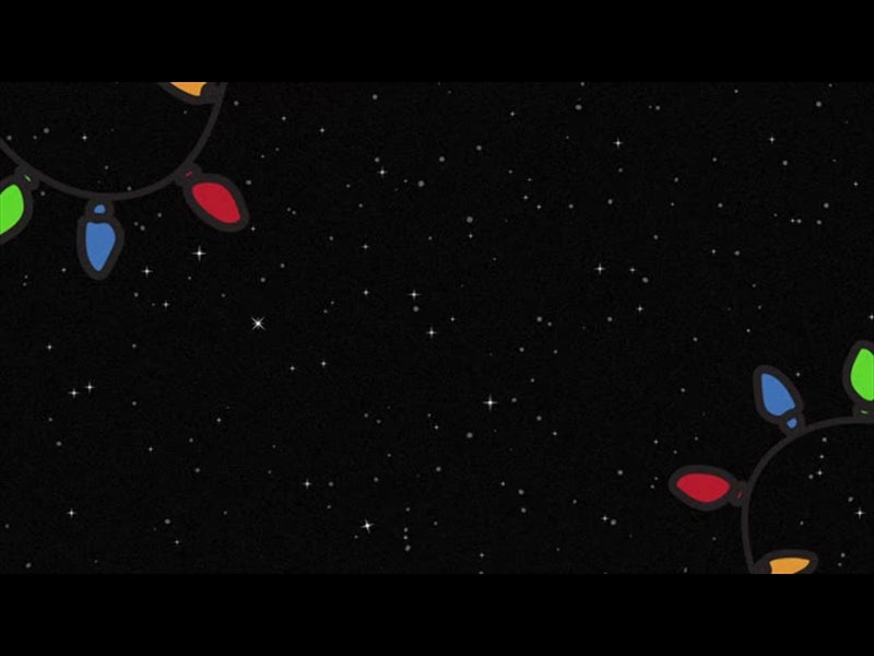 Christmas Time Is Here: Lights On Black