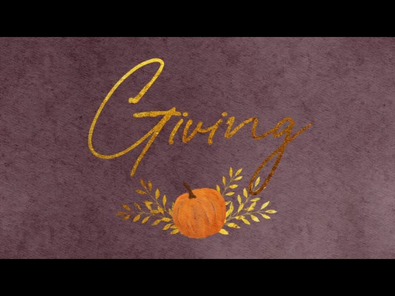 Harvest Pumpkin Giving