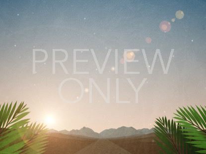 Palm Sunday Jersualem Fronds