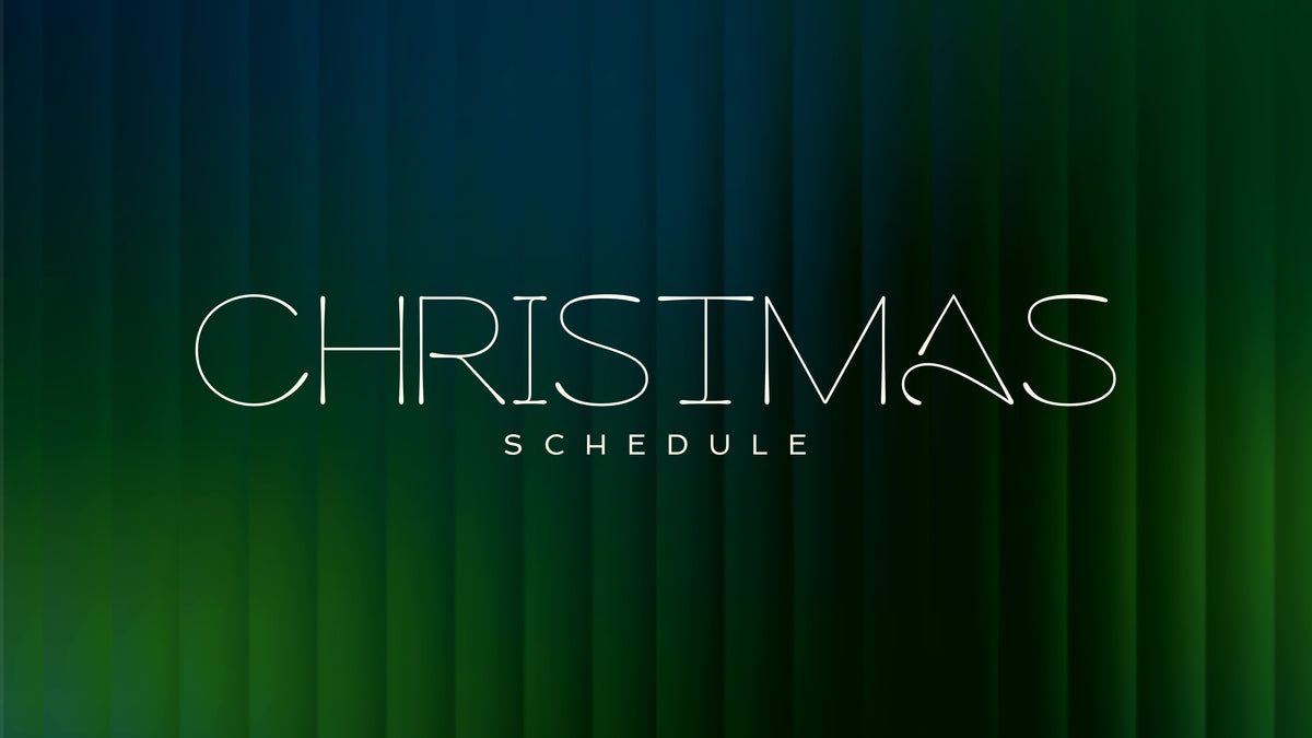 Gradient Glass Christmas Schedule